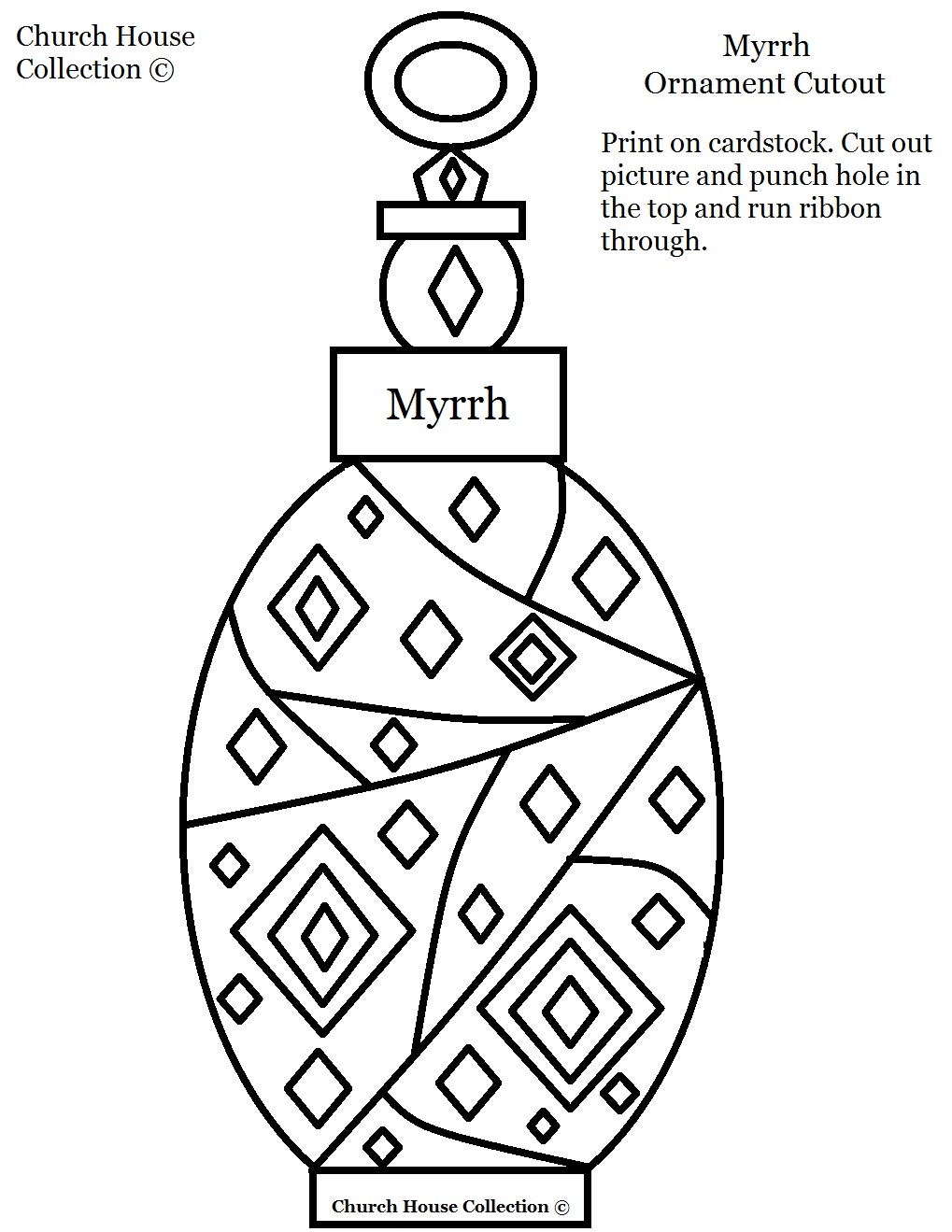 Gold Frankincense Myrrh Ornament Crafts